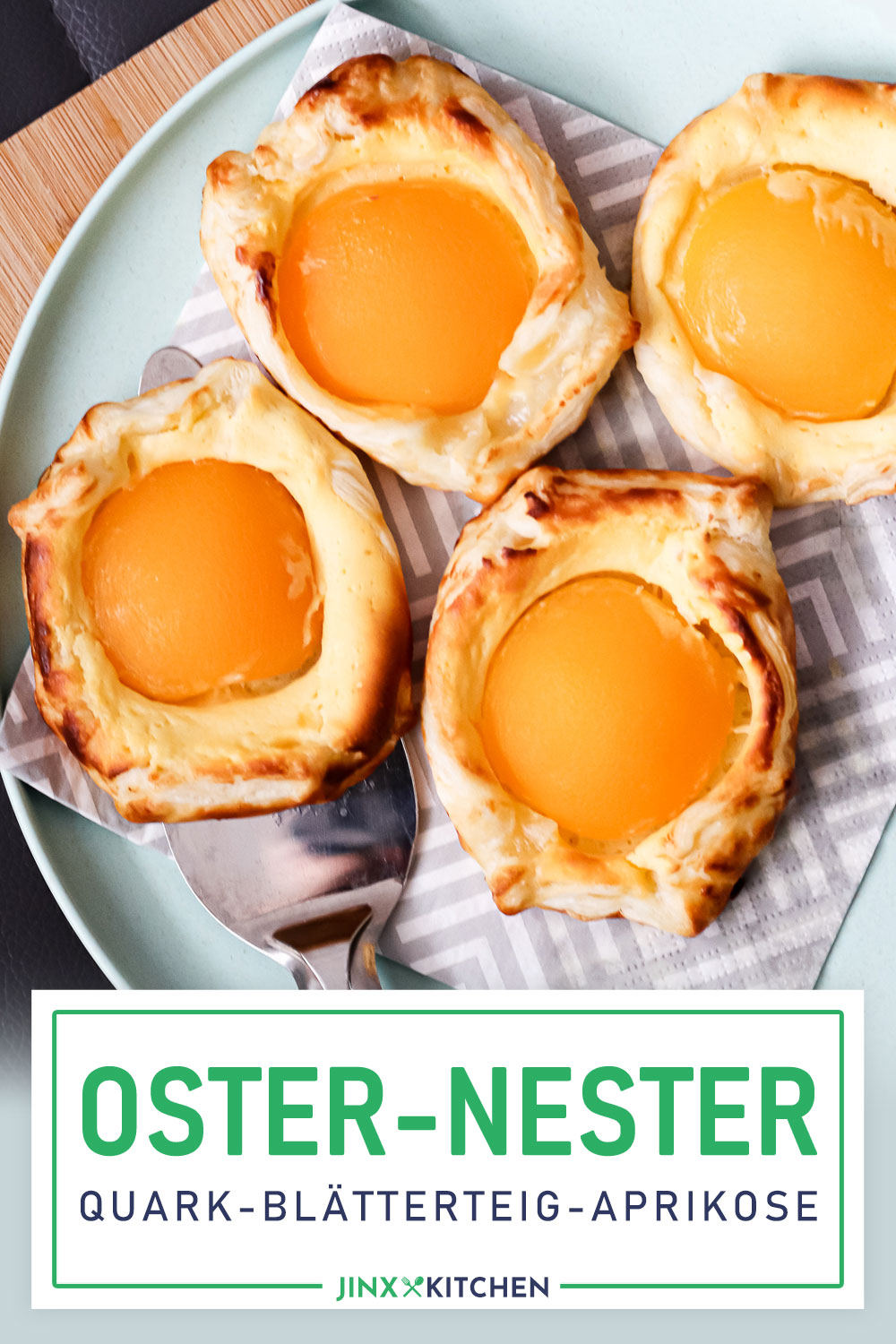 Pinterest Aprikose Spiegeleier Nester Ostern